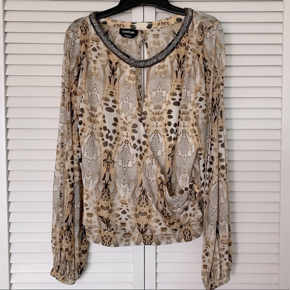 Bebe Animal Print Top S/P